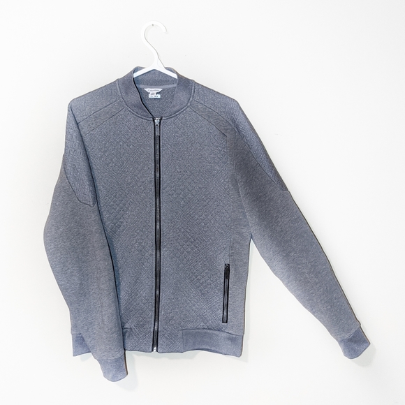 CALVIN KLEIN GREY FULL-ZIP MEN'S SWEATSHIRT - Picture 4 of 9